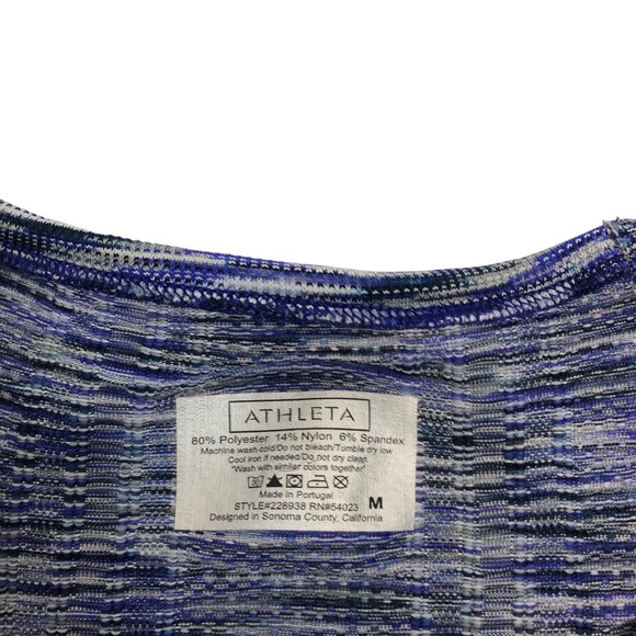 Athleta Breathe Spacedye Tank Top Size M Sleeveless Athletic Yoga Gym Activewear - Picture 7 of 7